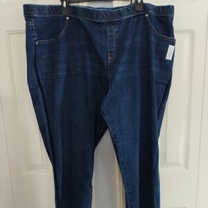 JMS Dark Wash Pull On Jeans 4XG Plus size